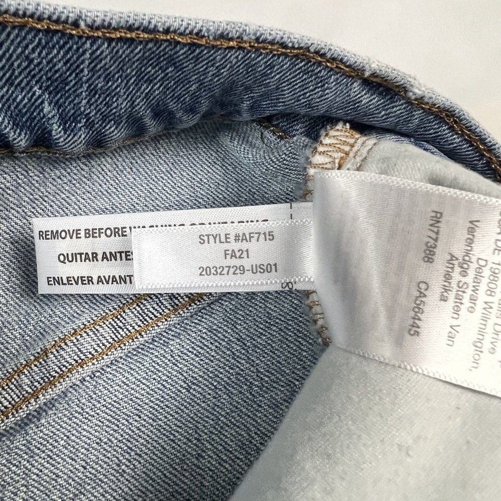 Madewell The Petite Perfect Vintage Jeans Size 25P Petite Ainsworth Frayed *FLAW - Picture 10 of 15